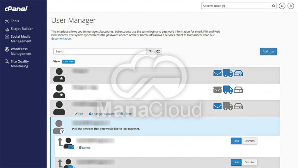مشاهده کاربران موجود